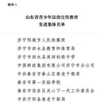 喜报：东平这所学校获省级表彰！